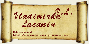 Vladimirka Lačanin vizit kartica
